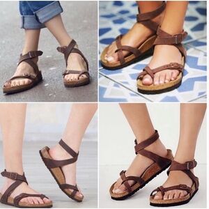 BIRKENSTOCK WOMEN’S YARA HABANA OILED LEATHER Size 39